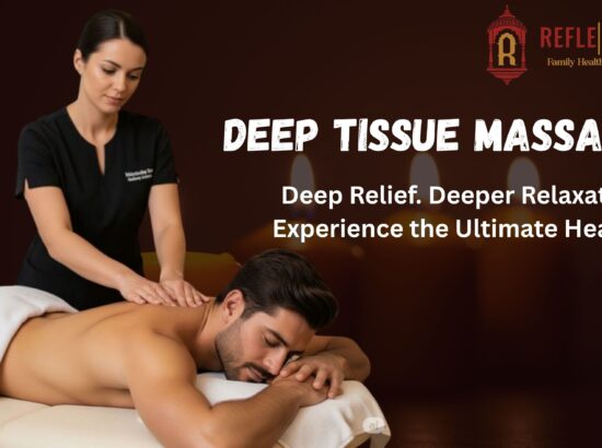 Deep Tissue Massage: Deep Relief. Deeper Relaxation. Experience the Ultimate Healing.