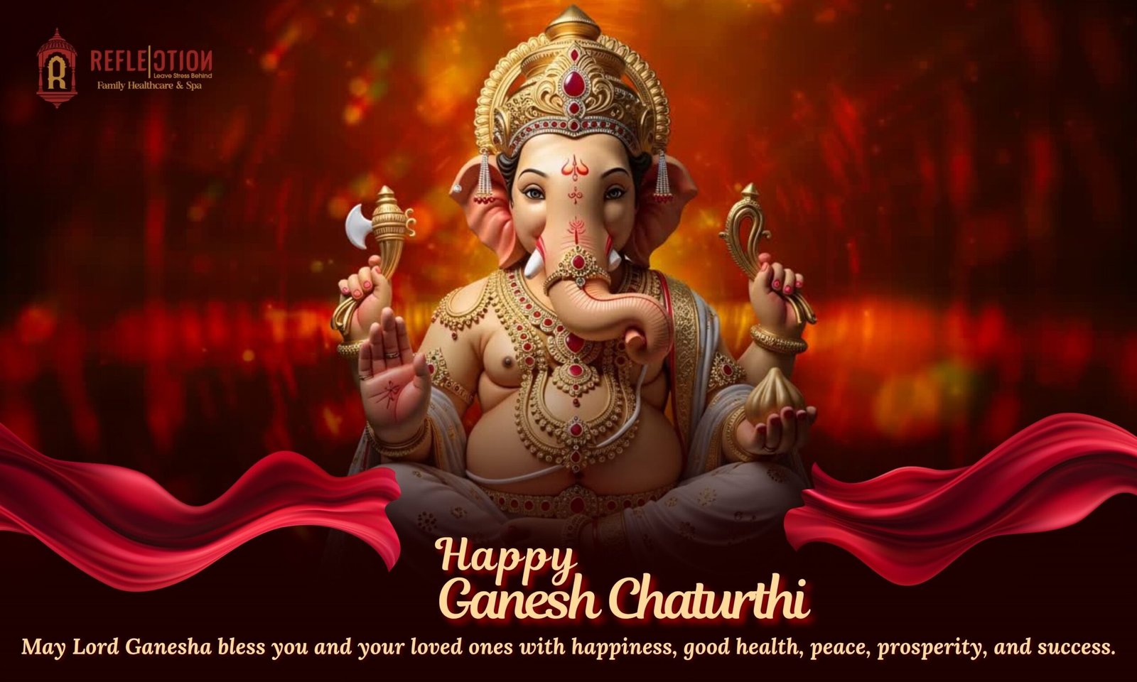Ganesh Chaturthi celebration at Reflection Family Healthcare & Spa Surat